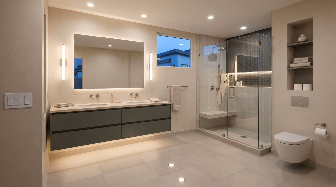 Bathroom Lighting in San Diego.