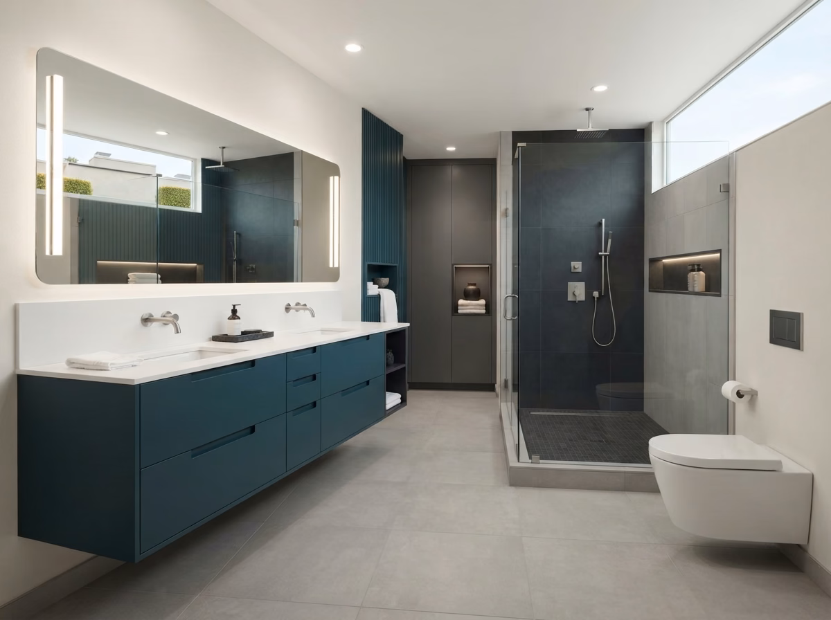 Modern Bathrooms Style in San Diego.
