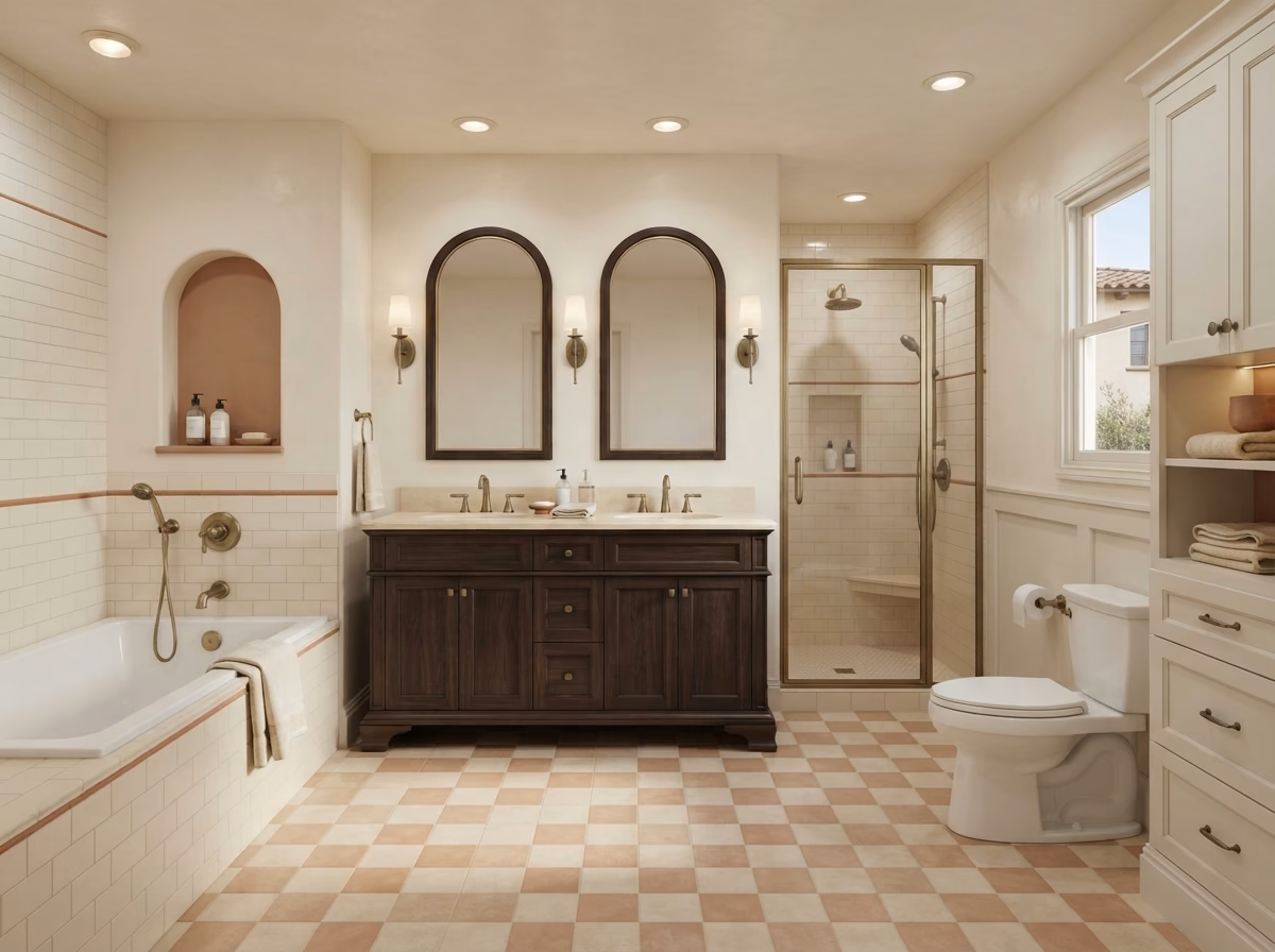 Traditional Bathrooms Style in San Diego.