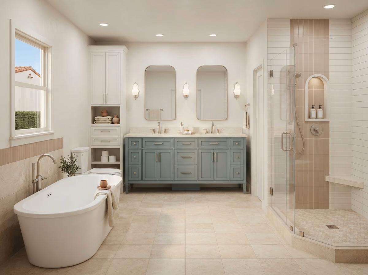 Transitional Bathrooms Style in San Diego.