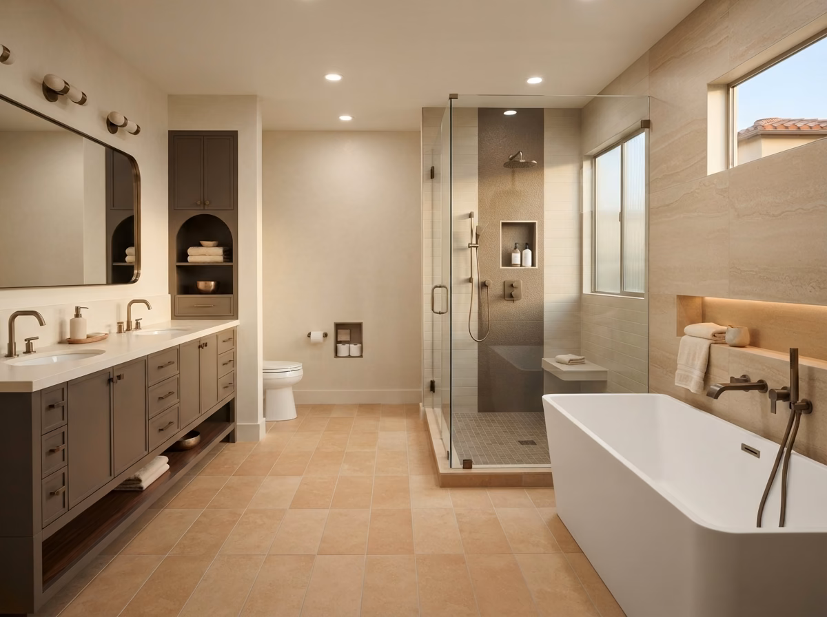 Tub and Shower Combination Gallery in San Diego.
