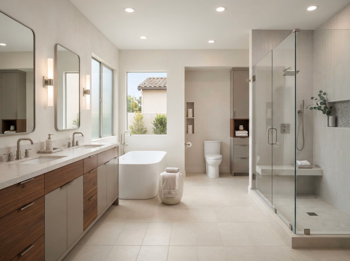 What a Full Bathroom Remodel Covers in San Diego.