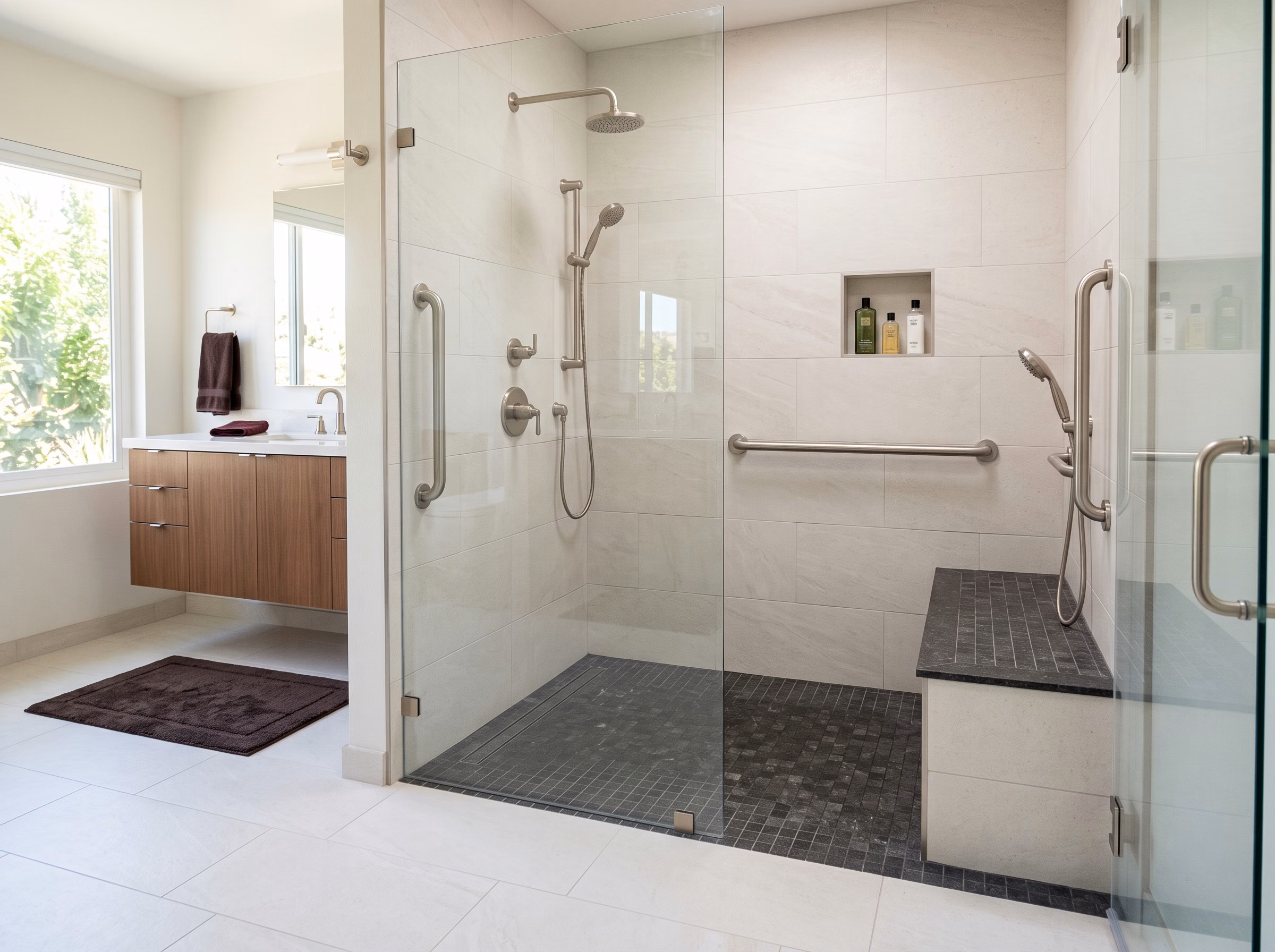Accessible Bathroom Remodeling Bathing Zone in San Diego.