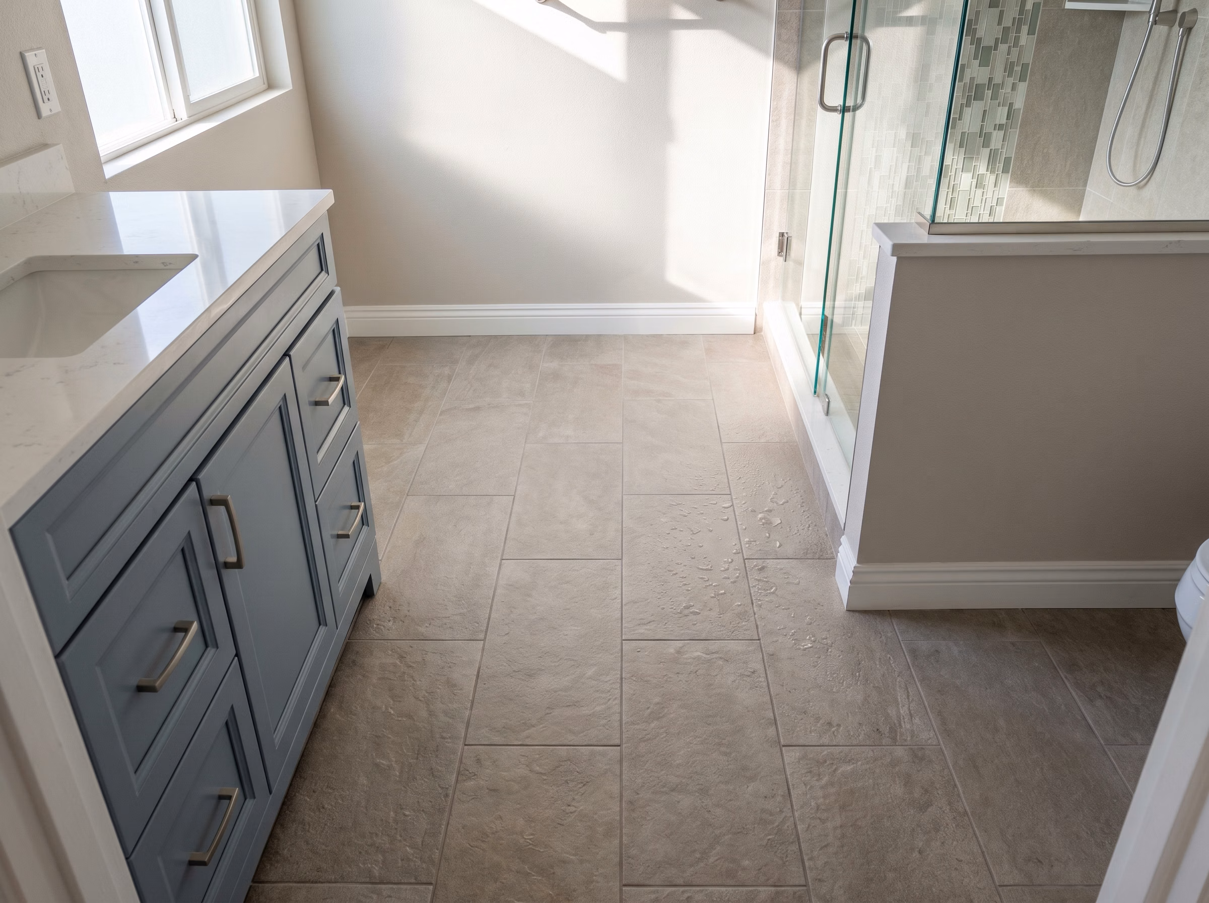 Bathroom Flooring Ceramic Tile in San Diego.