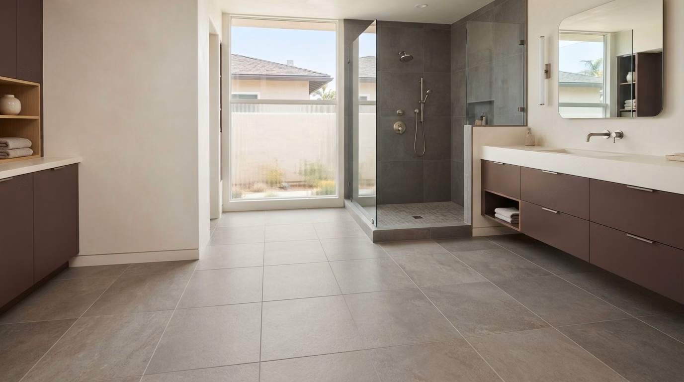 Bathroom Flooring Cta in San Diego.