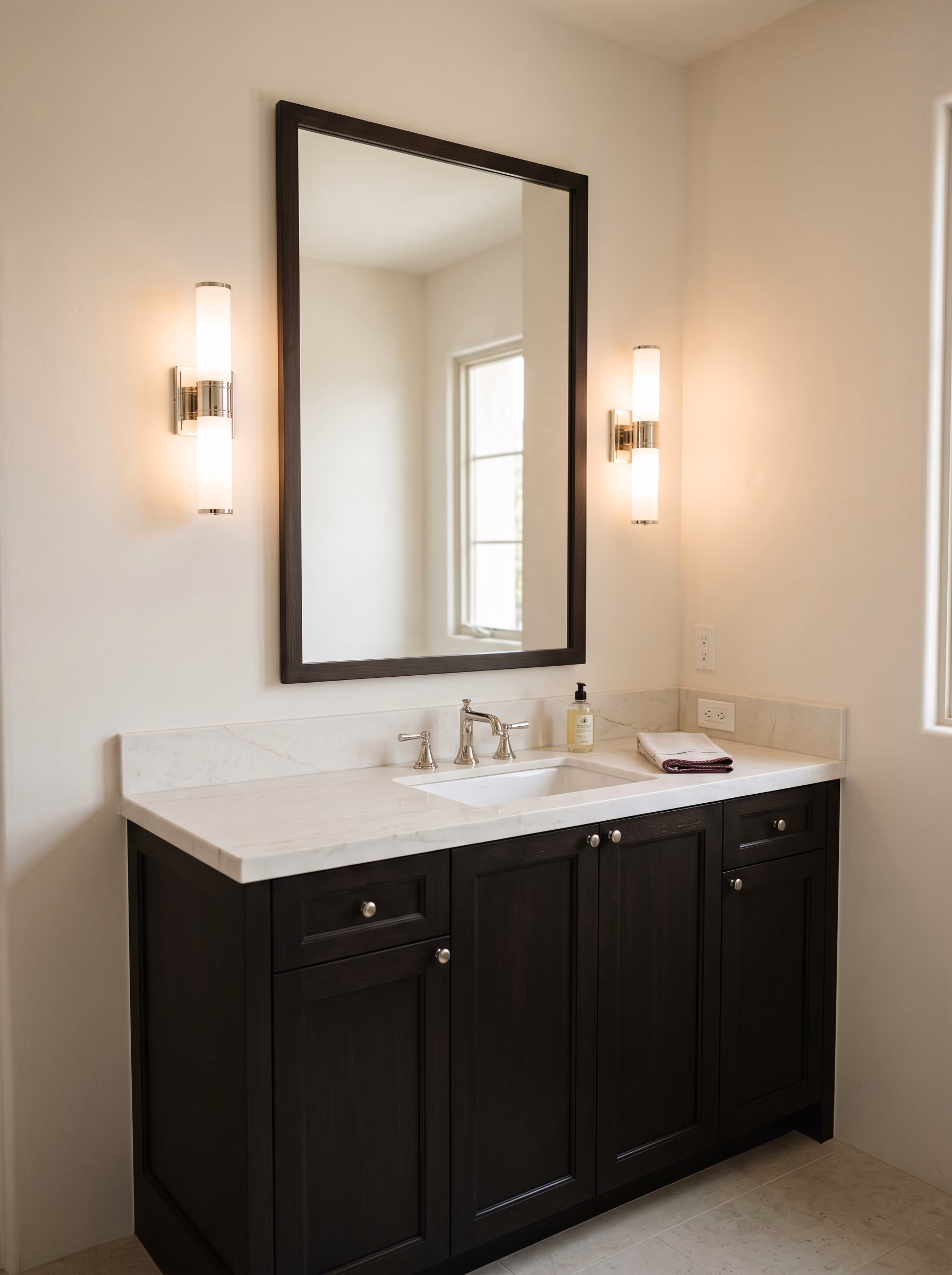 Bathroom Lighting Fixture Placement in San Diego.