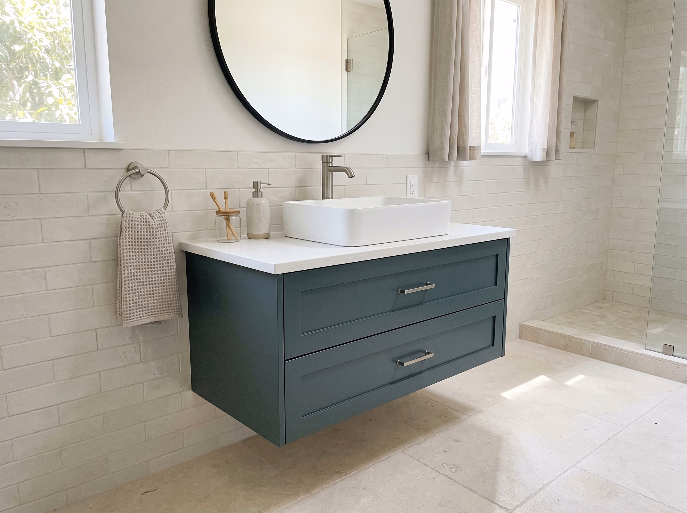 Vanity Sink Installation Floating Vanity | San Diego Vanity Sink Installation Floating Vanity in San Diego.