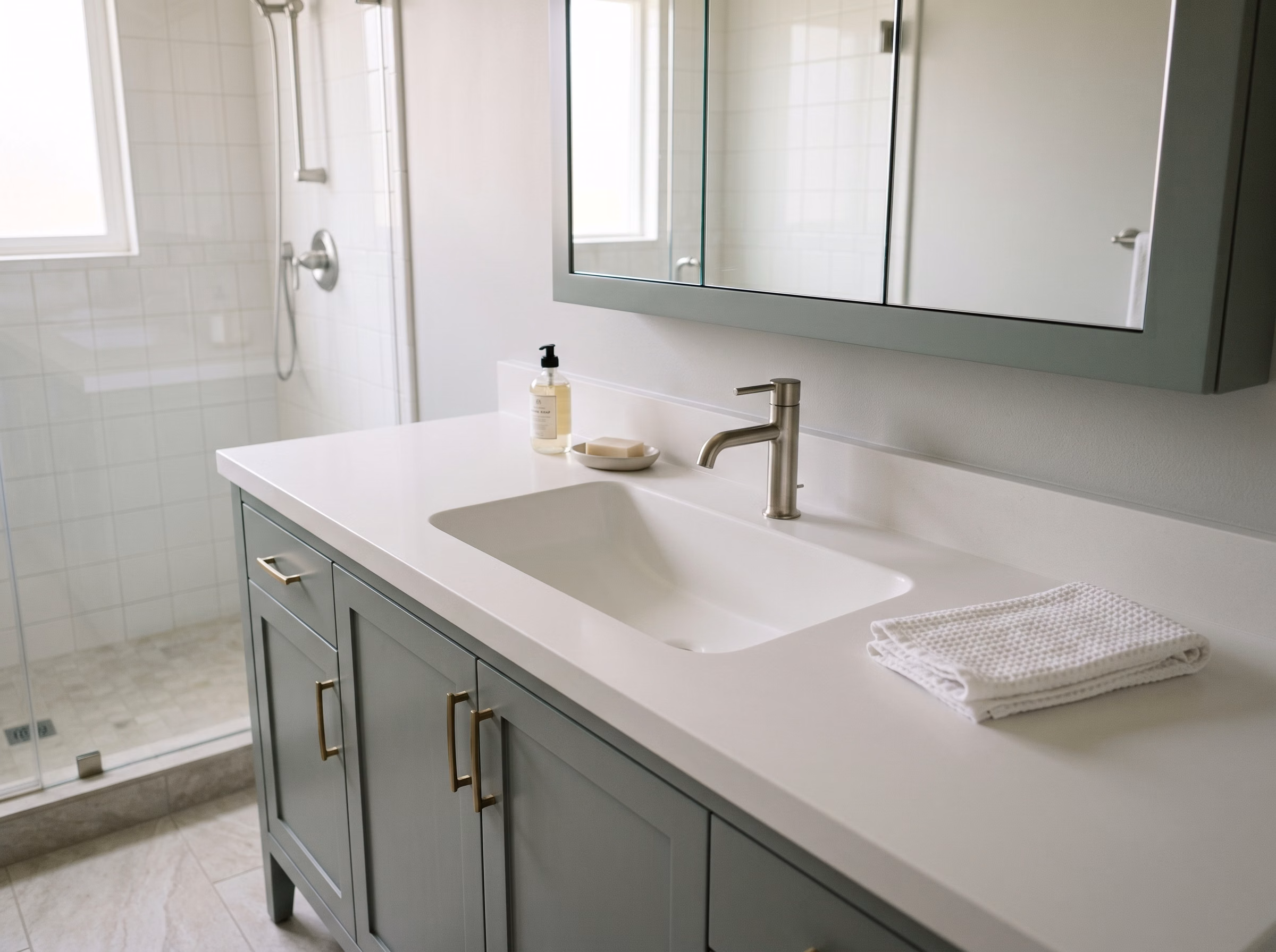 Vanity Sink Installation Integrated Sink | San Diego Vanity Sink Installation Integrated Sink in San Diego.