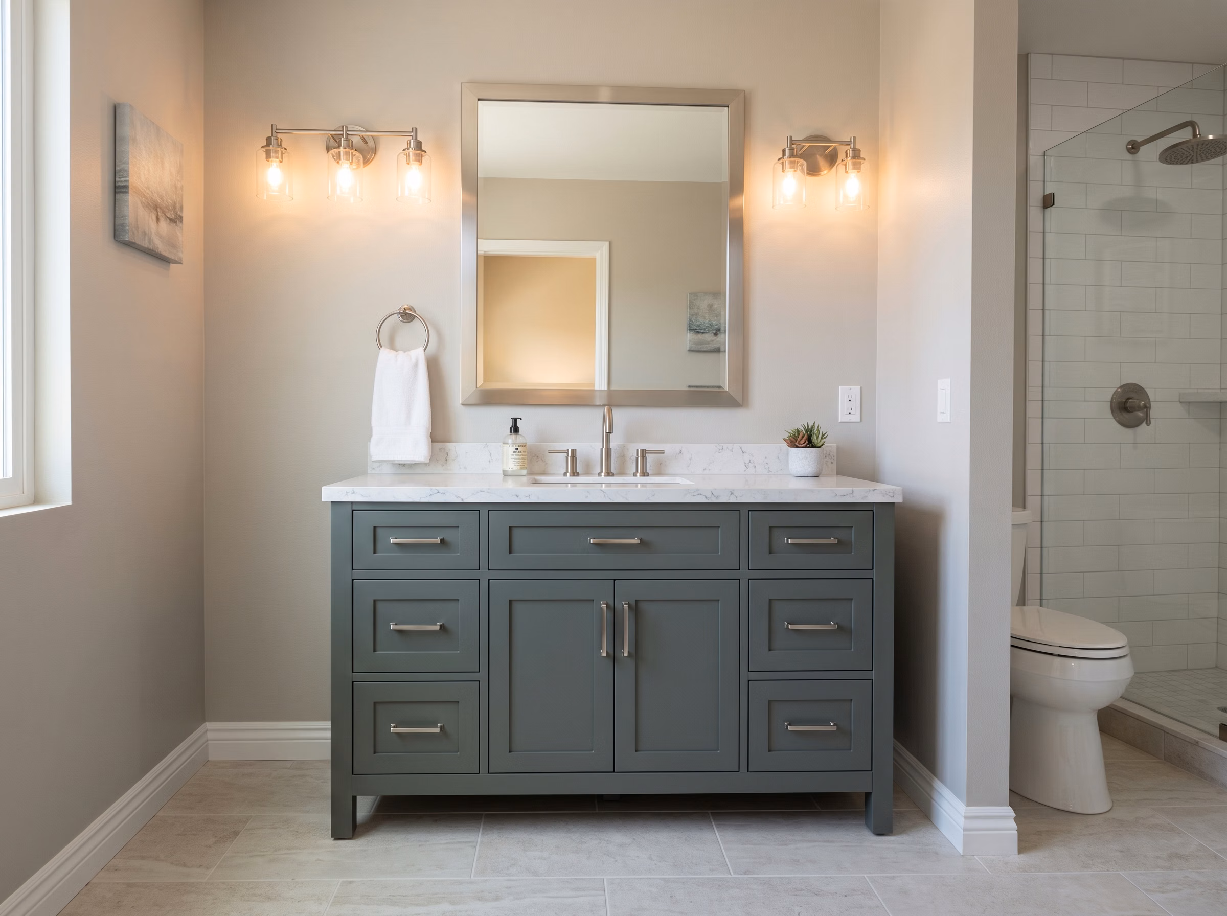 Vanity Sink Installation Replacing in Place in San Diego.