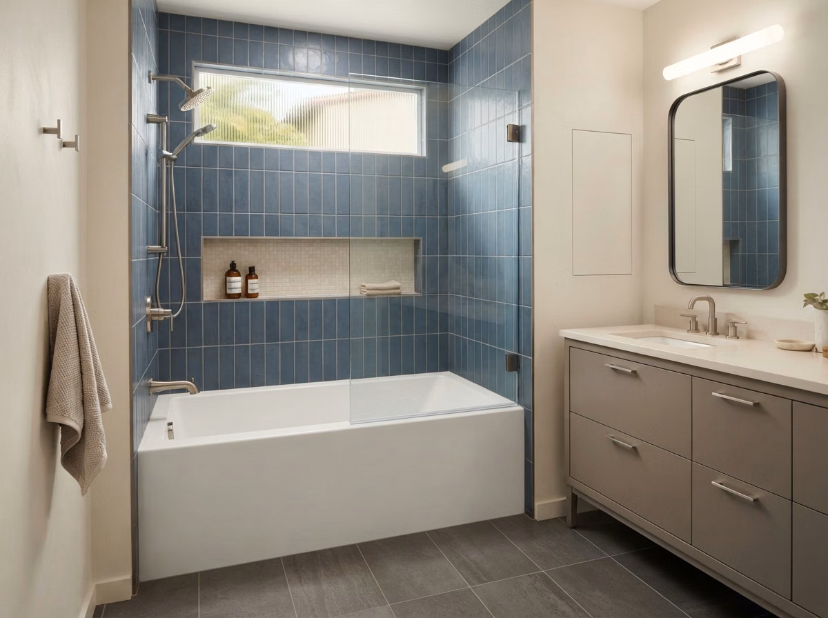 Alcove Tub Configuration in San Diego.