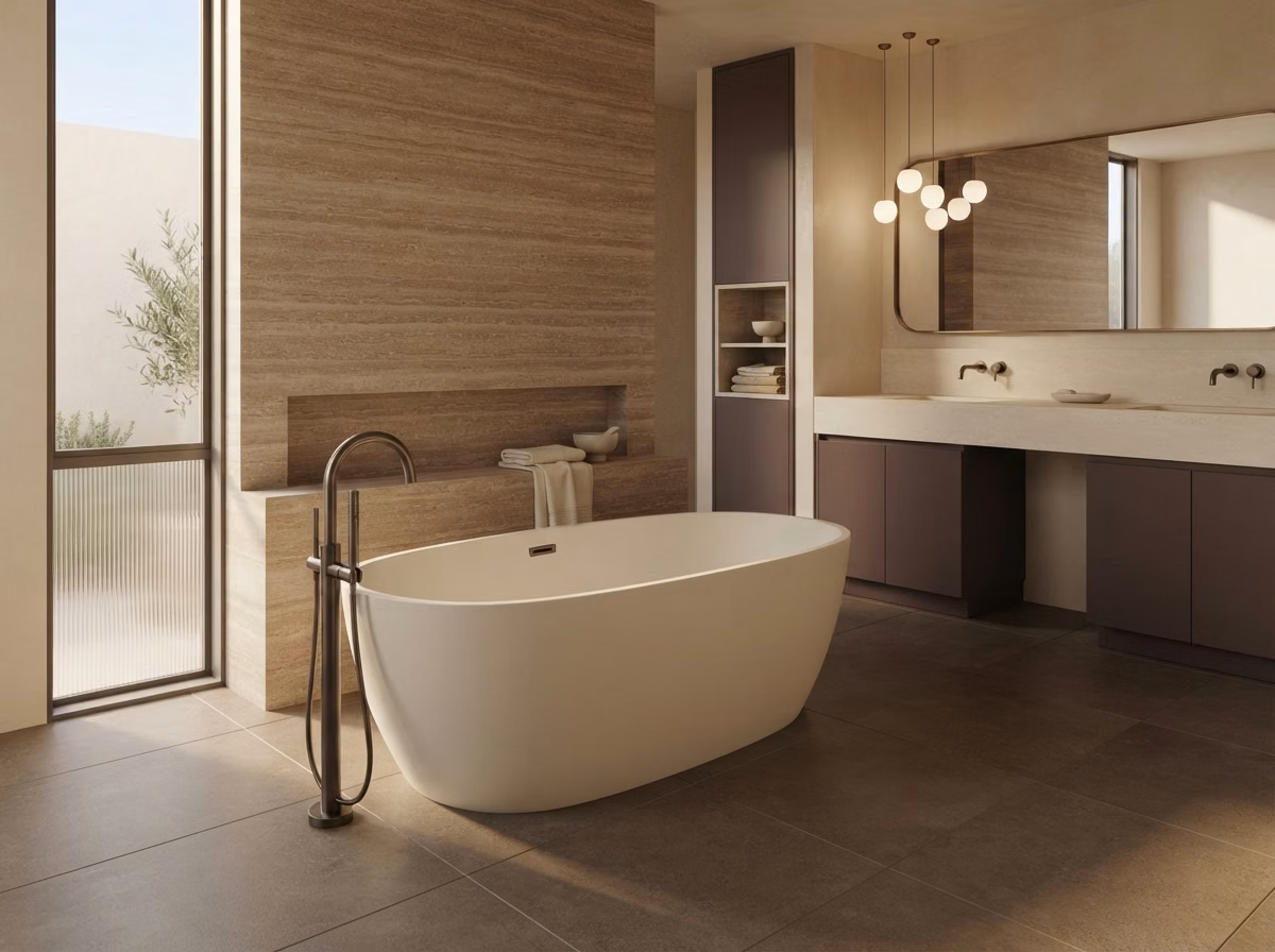 Freestanding Tub Configuration in San Diego.
