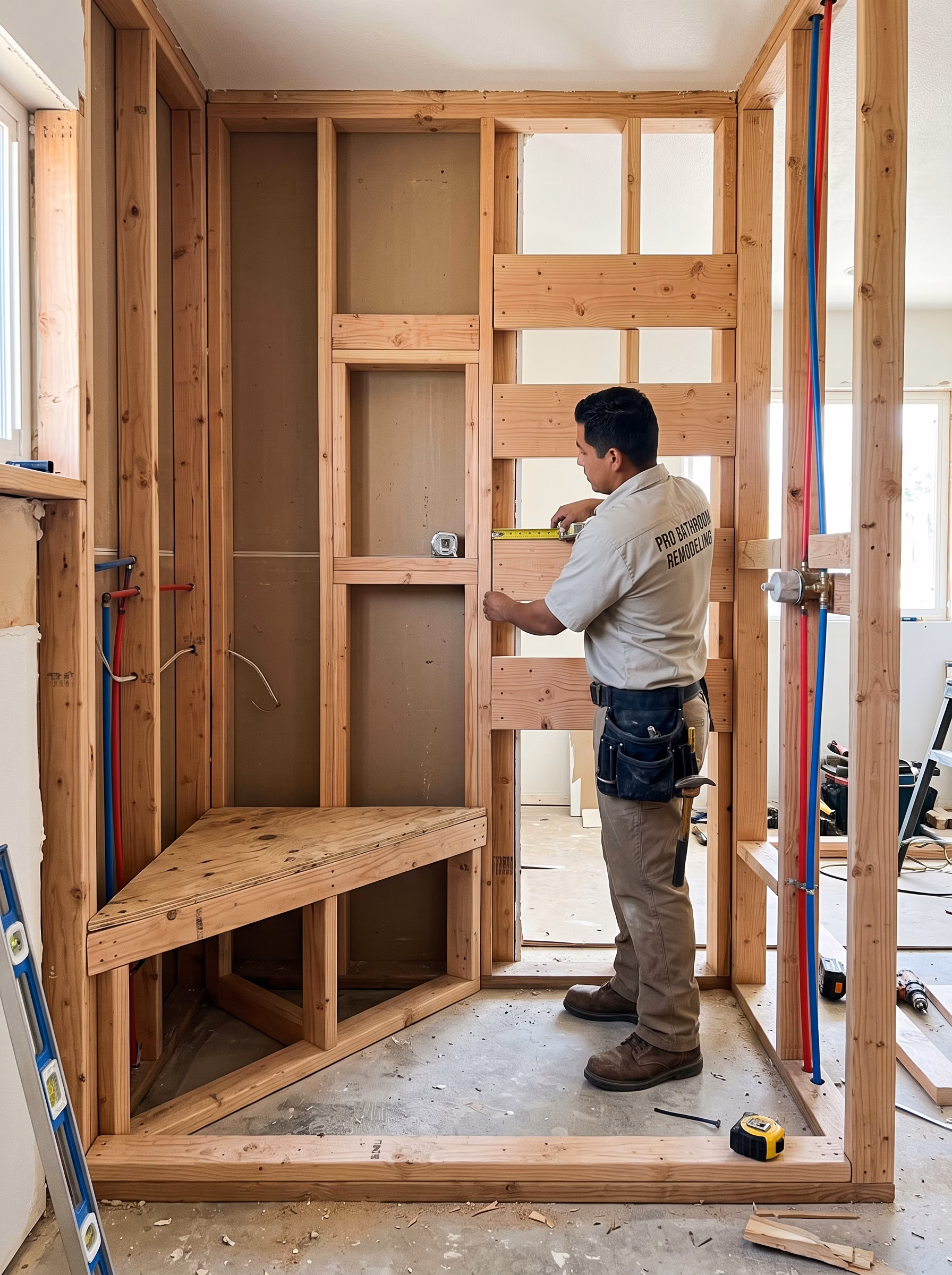 Niche Bench and Grab Bar Planning in San Diego.