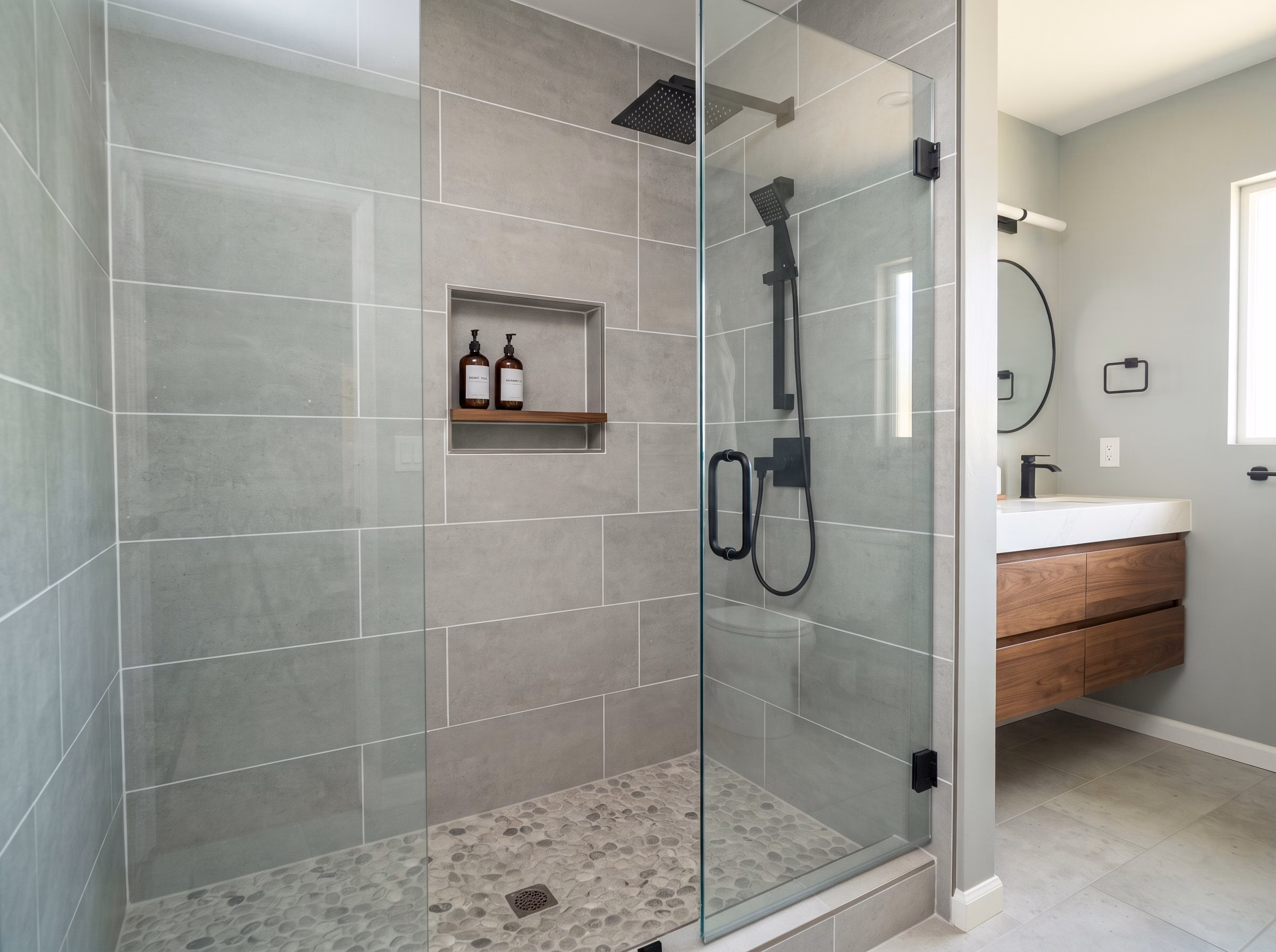 Shower Remodeling Shower Cosmetic in San Diego.