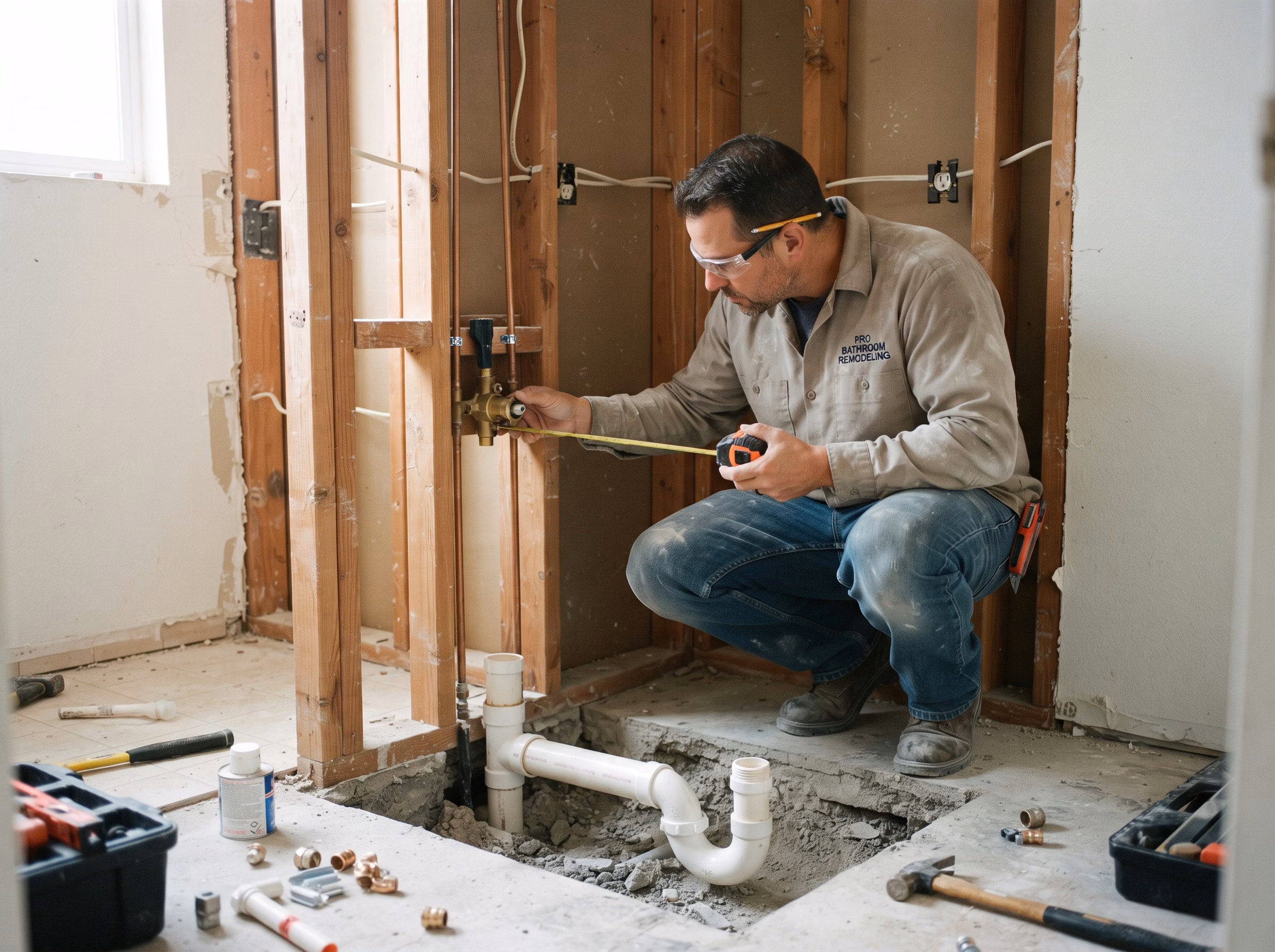 Plumbing Rough in in San Diego.