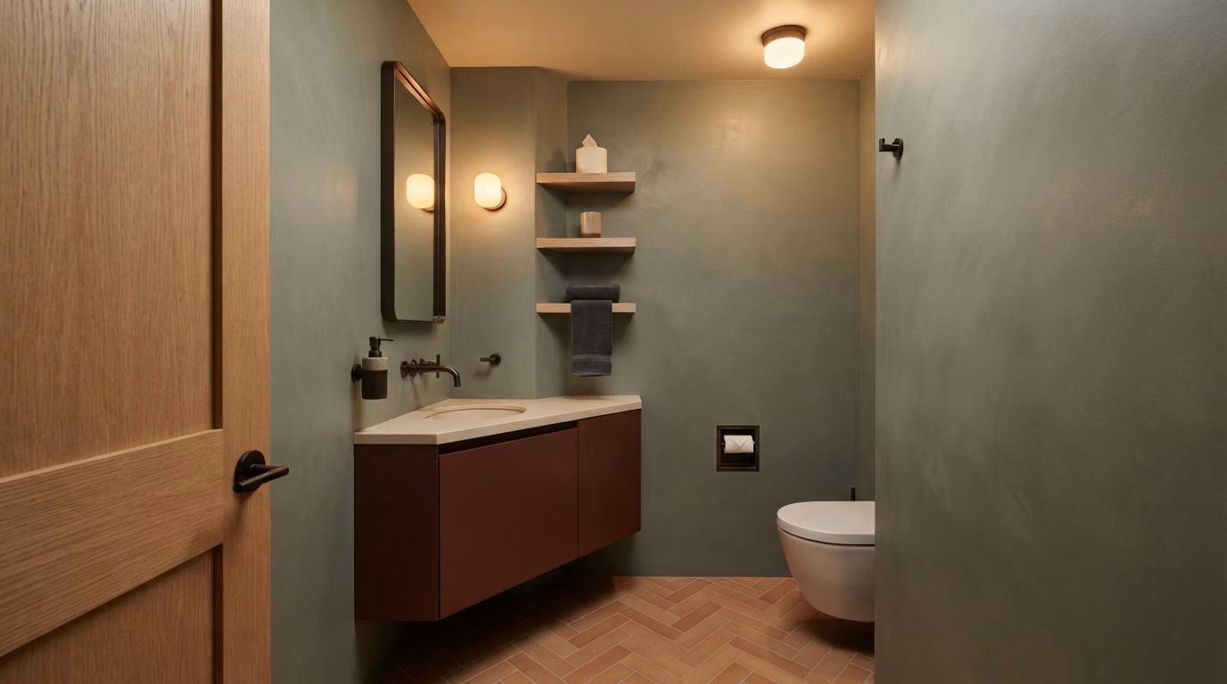 Corner Wall Mounted Storage in San Diego.