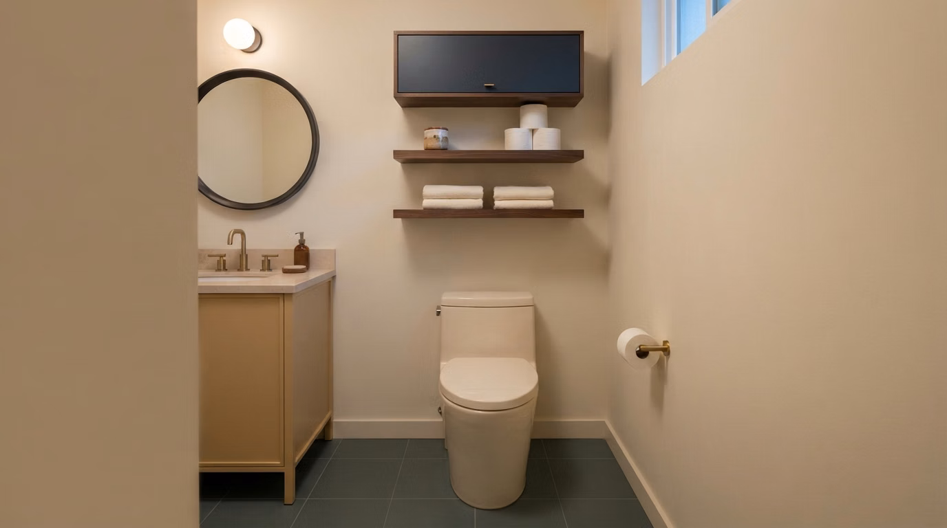 Over Toilet Storage in San Diego.
