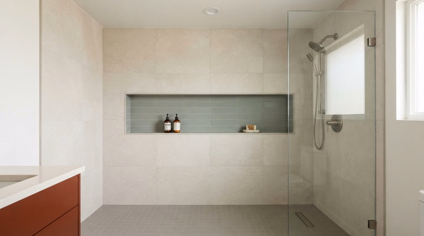 Recessed Niches Ledges Storage in San Diego.