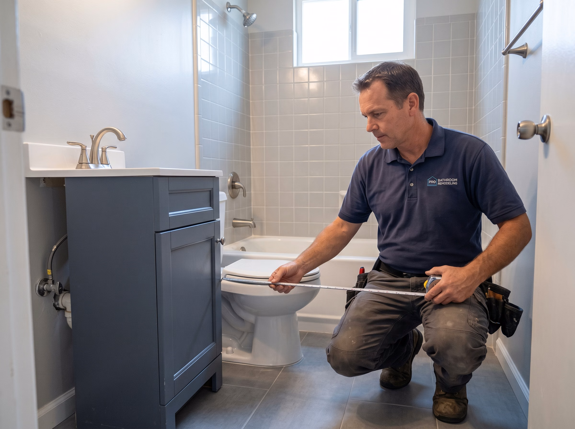 Small Bathroom Remodeling Layout Strategies in San Diego.