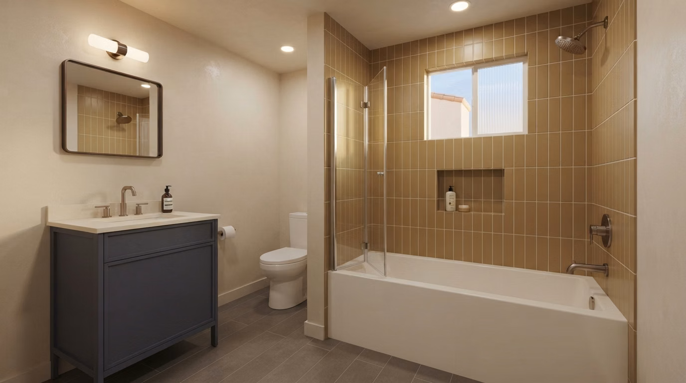 Small bathroom remodeling service in San Diego.