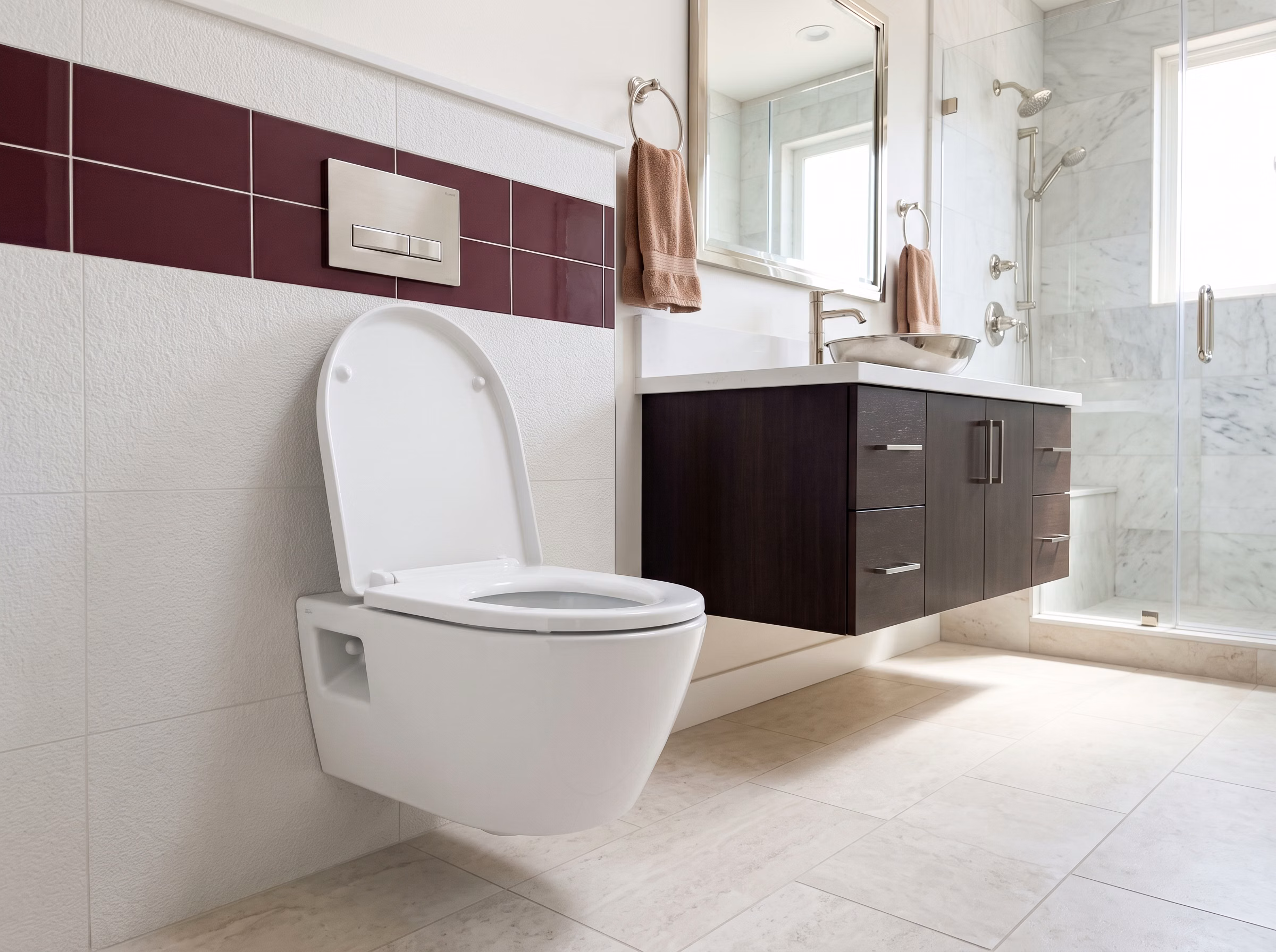 Toilet Installation Wall Hung in San Diego.