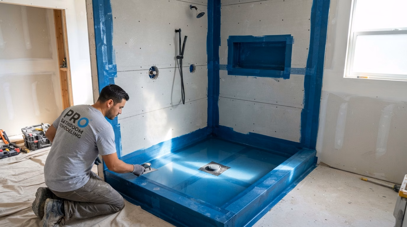 Backer and Waterproofing in San Diego.