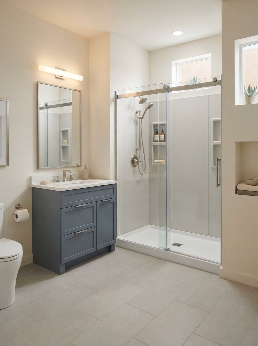 Prefab Shower Kit Wall System in San Diego.