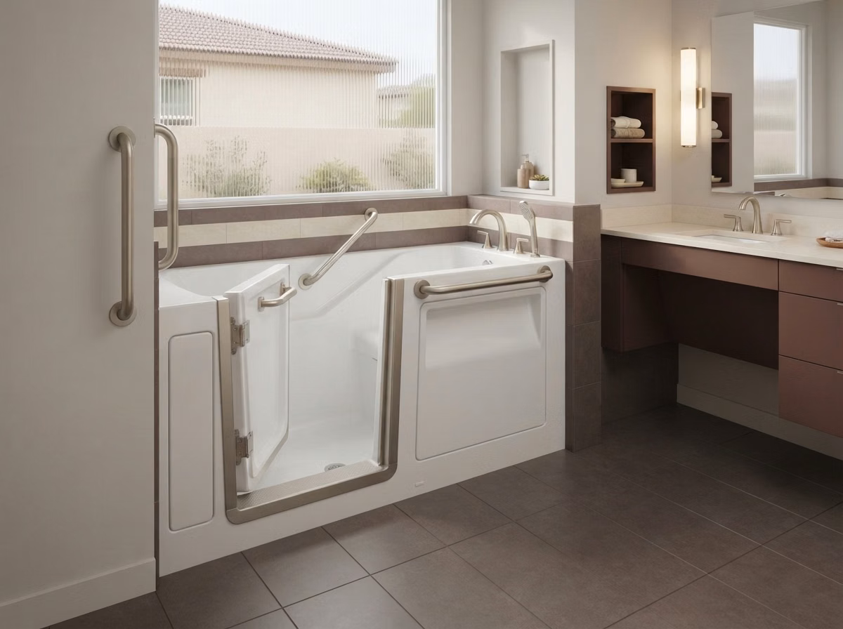 Walk in Tub Inward Opening Door in San Diego.